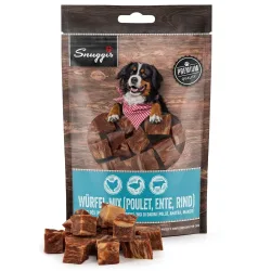 Snuggis Würfel-Mix, Poulet, Ente, Rind für Hunde (100g)
