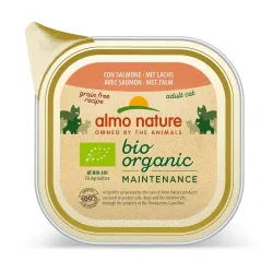 Almo Nature Bio Organic mit Lachs, Nassfutter für Katzen (85g)