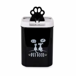 Freezack Square Flip Tite Pet Food, Futtercontainer schwarz, 1l (1 Stk)