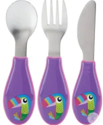 Nuby Besteck Set Edelstahl (3-teilig)