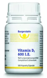 BURGERSTEIN Vitamin D3 Kaps 600 IE 100 Stk