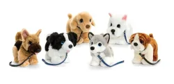 Keel Toys - Hund an Leine, Zufallsauswahl, 30cm, Multicolor