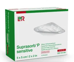 Suprasorb P sensitive border lite 5x5cm (10 Stk)