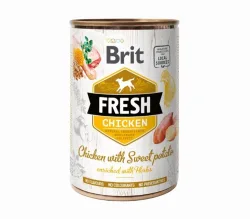 Brit Fresh Can Huhn mit Süsskartoffel, Feuchtnahrung für Hunde (6x400g)