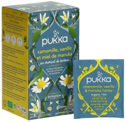 Pukka, Pukka-Kamille, Vanille- und Manuka-Honig