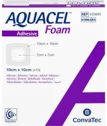 ConvaTec AQUACEL Foam adhäsiv 10x10cm (10 Stk)