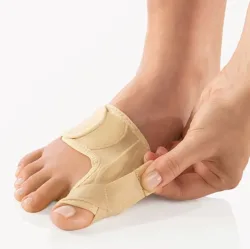 Bort PediSoft TexLine Hallux Valg Schiene, Grösse 1, rechts, beige (1 Stk)