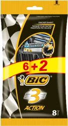 BiC 3 Action 3-Klingenrasierer, 6+2Stk (1 Stk)