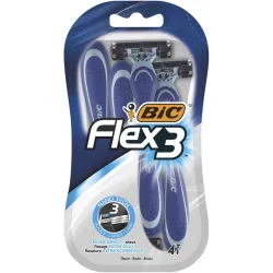 BiC Flex 3 Light Herrenrasierer, plus 3-Klingen (4 Stk)