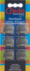 Credo Hornhaut-Safety-Klingen (6 Stk)
