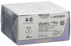 VICRYL Plus 45cm ungefärbt 4-0 FS-2S (36 Stk)