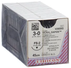 VICRYL RAPIDE 45cm ungefärbt 3-0 FS-2 (36 Stk)