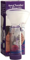 AeroChamber Plus Flow-Vu  violett kleine Maske (1 Stk)
