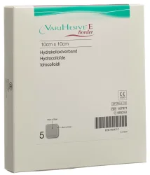 VariHesive E BORDER Verband, 10x10/14x14cm (5 Stk)