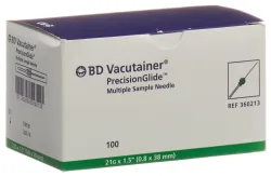 BD Vacutainer Kanüle 21G 0.8x38mm grün (100 Stk)