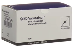 BD Vacutainer Kanüle 22G 0.7x38mm schwarz (100 Stk)