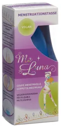 Me Luna Menstruationstasse Classic L Ring Blau (1 Stk)