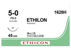 ETHILON 45cm schwarz 5-0 FS-3 (36 Stk)