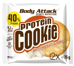 Body Attack Protein Cookie White Chocolate Almond (12x75g)