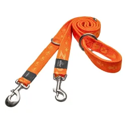 rogz Alpinist Hundeleine orange, Länge bis 2m, Breite 10mm (1 Stk)