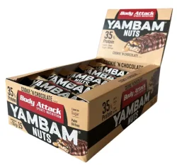 Body Attack Yambam Nuts Bar Cookie 'n Chocolate (15x55g)