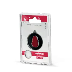MyFamily Kong Classic Hunde-ID-Tag schwarz/rot (1 Stk)