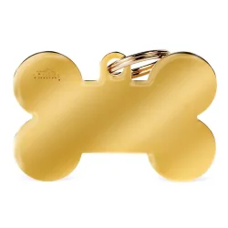 MyFamily Bone Golden Brass ID-Hundetag gold, 3.8x2.5cm (1 Stk)