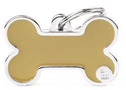 MyFamily Bone Logo ID-Hundetag braun, 3.8x2.4cm (1 Stk)