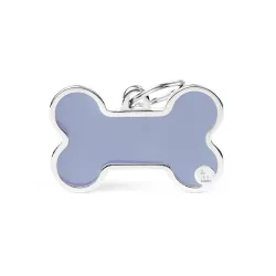 MyFamily Bone Logo ID-Hundetag lila, 3.8x2.4cm (1 Stk)
