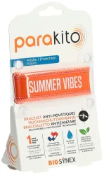 parakito Mückenarmband Erwachsene Good Vibes orange (1 Stk)