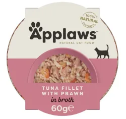 Applaws Nassfutter mit Thunfischfilet und Garnelen (60g)