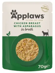 Applaws Hühnchenbrust und Spargel, Nassfutter für Katzen (70g)