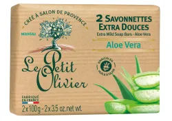 Le Petit Olivier savonnettes extra douces aloe vera 2 x 100 g