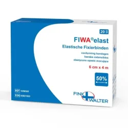 Fiwa elast Fixierbinden 6cmx4m Rolle 20 Stk