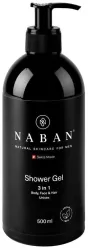 NABAN -  Shower Gel  Duschgel  500ml 3 in 1  Body, Face & Hair  Unisex, 500  ml