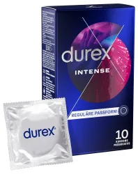 DUREX Intense Orgasmic Condom Ribbed & Nubbed[10 pcs], 10 Stück - Amorana