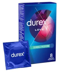 Durex - Love Dünne Kondome - Transparent - Latex - 8 Stück