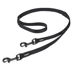 Freezack Basic Uni Leine schwarz, Länge 96-142cm (1 Stk)