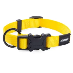 Freezack Hundehalsband Basic Uni gelb, Halsumfang 43-73cm (1 Stk)