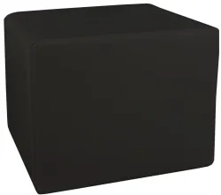 MEDiDOR Lagerungswürfel Skai Tundra, schwarz, 50x40x45cm (1 Stk)