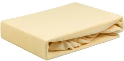 MEDiDOR Spannbezug Frottee mit Gesichtsaussparung, vanille (1 Stk)