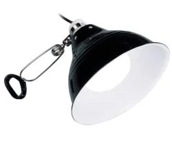 Exo Terra Terrarium Porzellan-Klemmlampe und Leuchtreflektor 100W, 14x17x14cm (1 Stk)