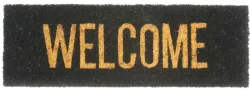 Present Time Fussmatte Welcome, Gold/Schwarz, 75cmx26cm (1 Stk)