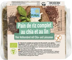 PURAL, PURAL Chia Brot mit Leinsamen glutenfrei (375g)