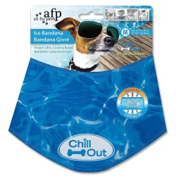 All For Paws Chill Out, kühlendes Bandana für Hunde, Halsumfang 53-62cm (1 Stk)