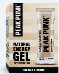 PEAK PUNK Natural Energy Gel Creamy Almond (12x25g)
