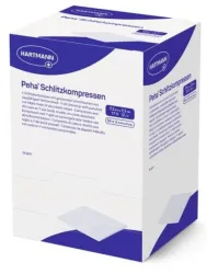 Peha Schlitzkompressen T17 7.5x7.5cm 12f (50x2 Stk)