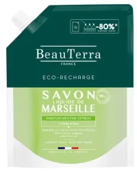 BeauTerra Flüssigseife Marseille, Minze-Zitrone (900ml)
