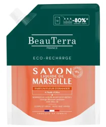 BeauTerra Flüssigseife Marseille, Orangenblüte (900ml)