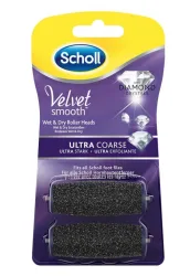 Scholl, SCHOLL Velvet Smooth Ersatzrollen Ultra Stark mit Diamantpartikeln (2Stk)